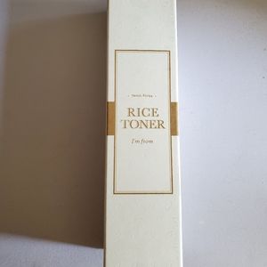I'm from Rice toner